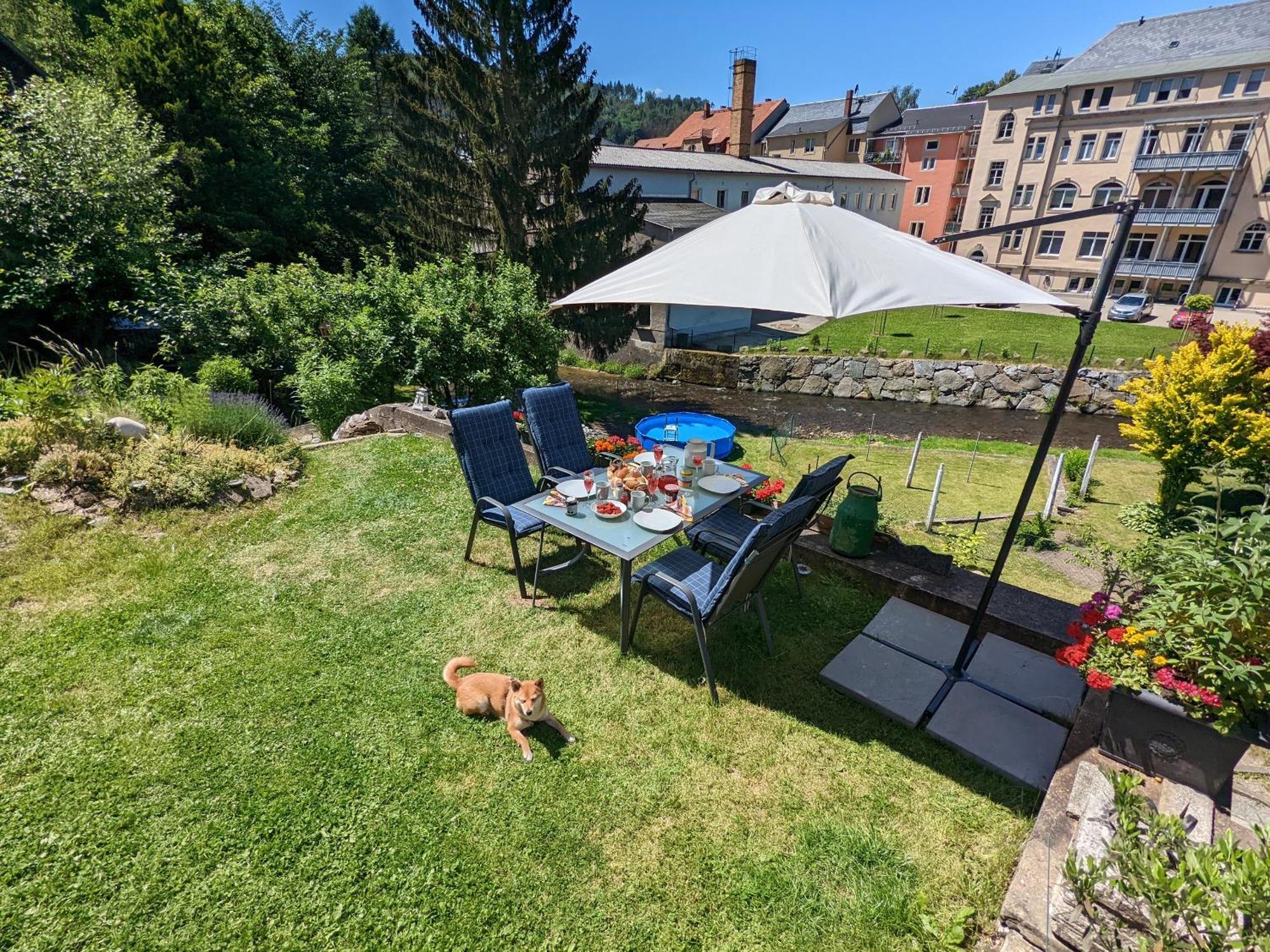 Hw2B - Urlaubsmagie - Wohlfuehlwohnung Mit Balkon, Pool, Sauna & Terrasse Sebnitz Exterior foto